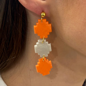 Pearlized Game Day Dangle Earring (2 Color Ways)