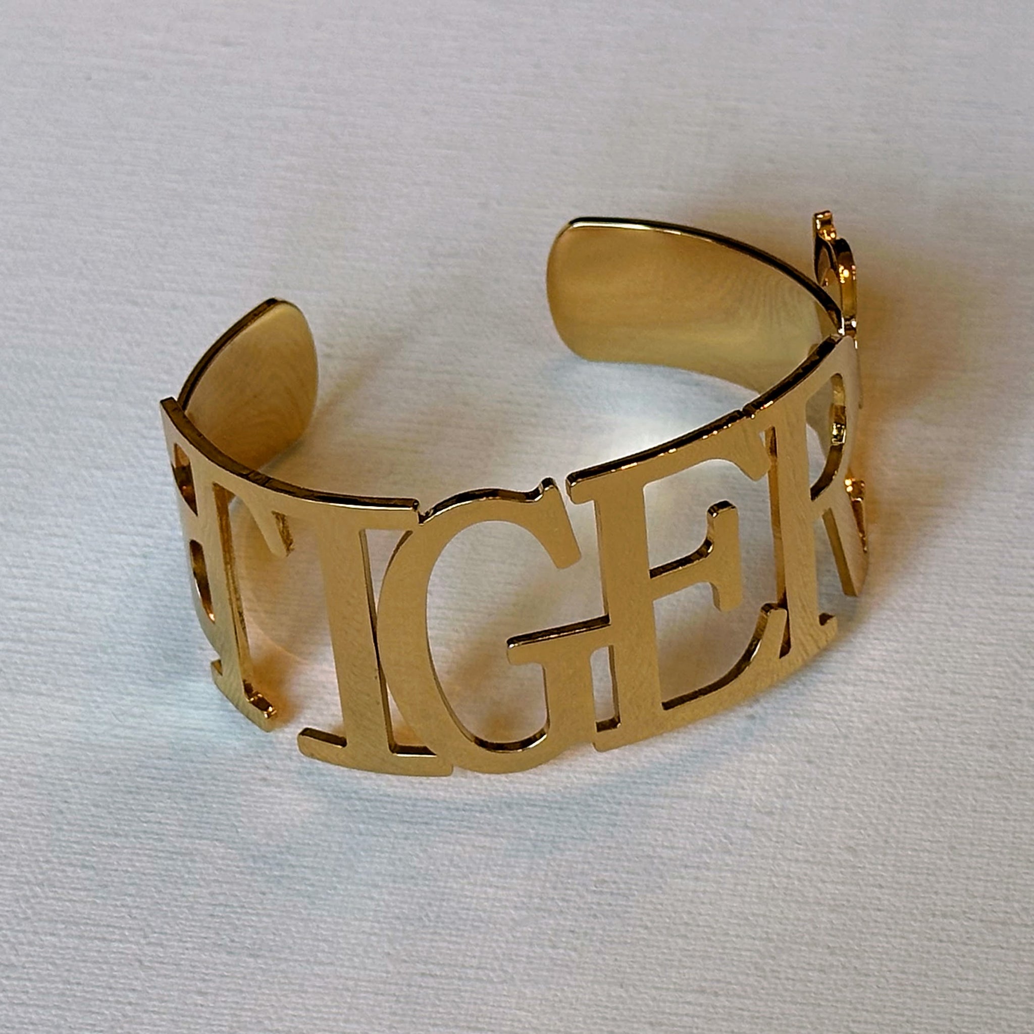 TIGERS Gold Bangle Bracelet