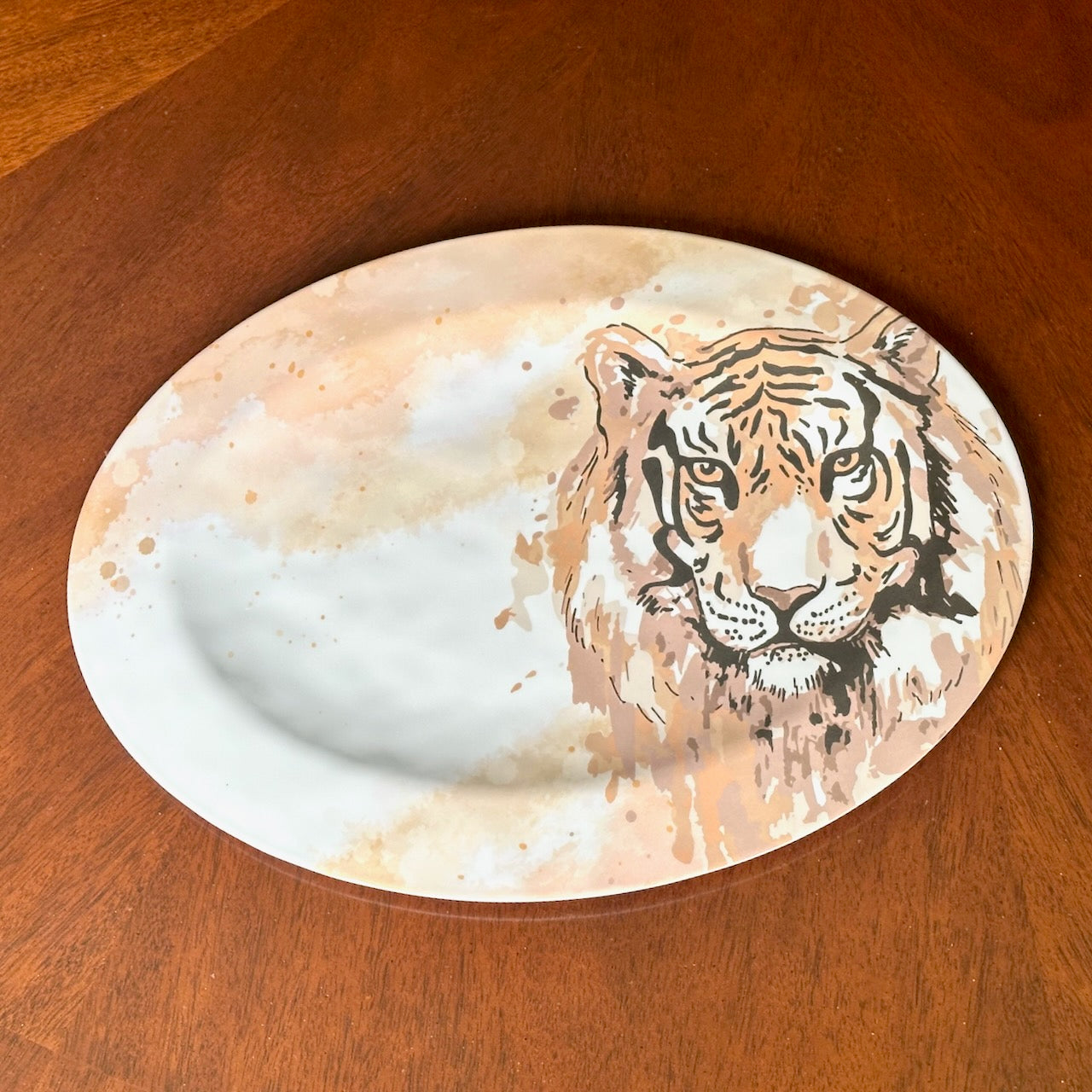 Tiger Love Melamine Platter