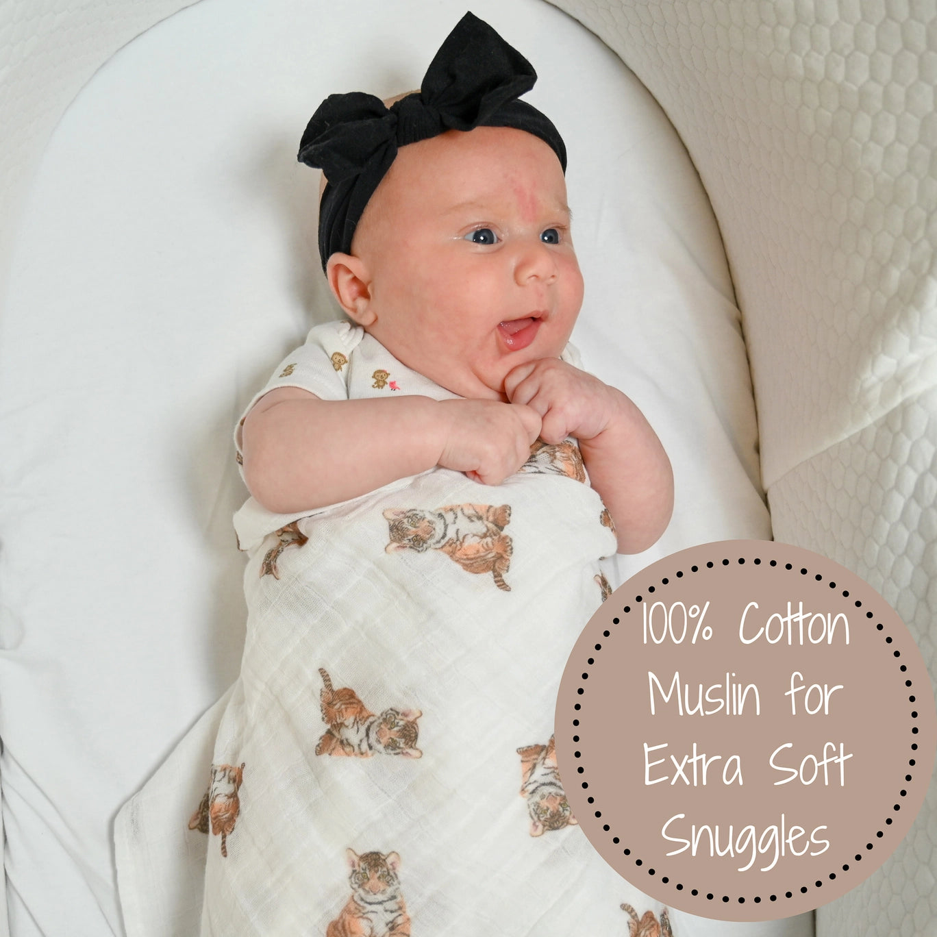 Lil' Tiger Swaddle Blanket (2 print options)