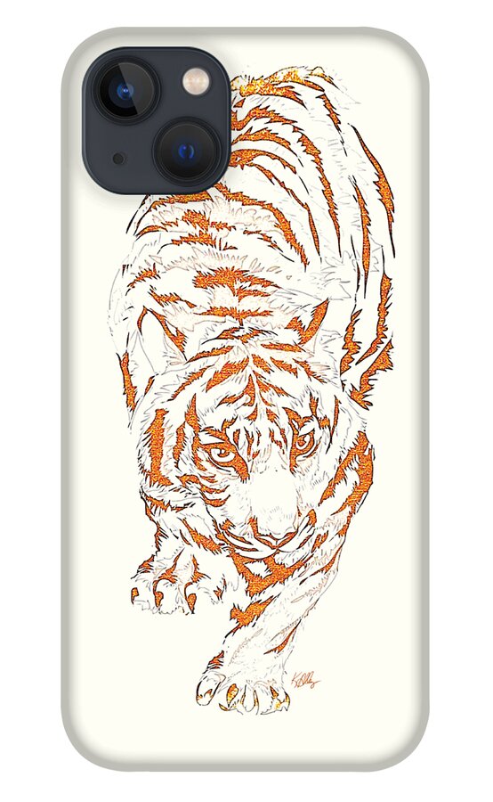 Antique Tiger - Phone Case