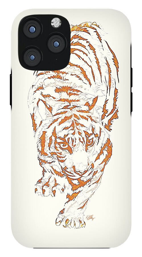 Antique Tiger - Phone Case