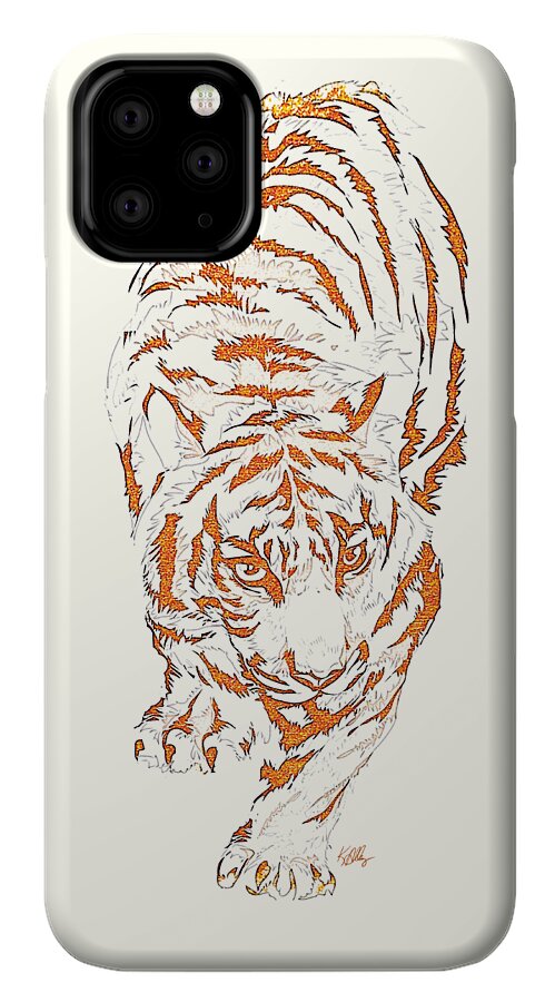 Antique Tiger - Phone Case