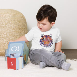 Abstract Tiger Toddler Short Sleeve Tee (6-24mo)