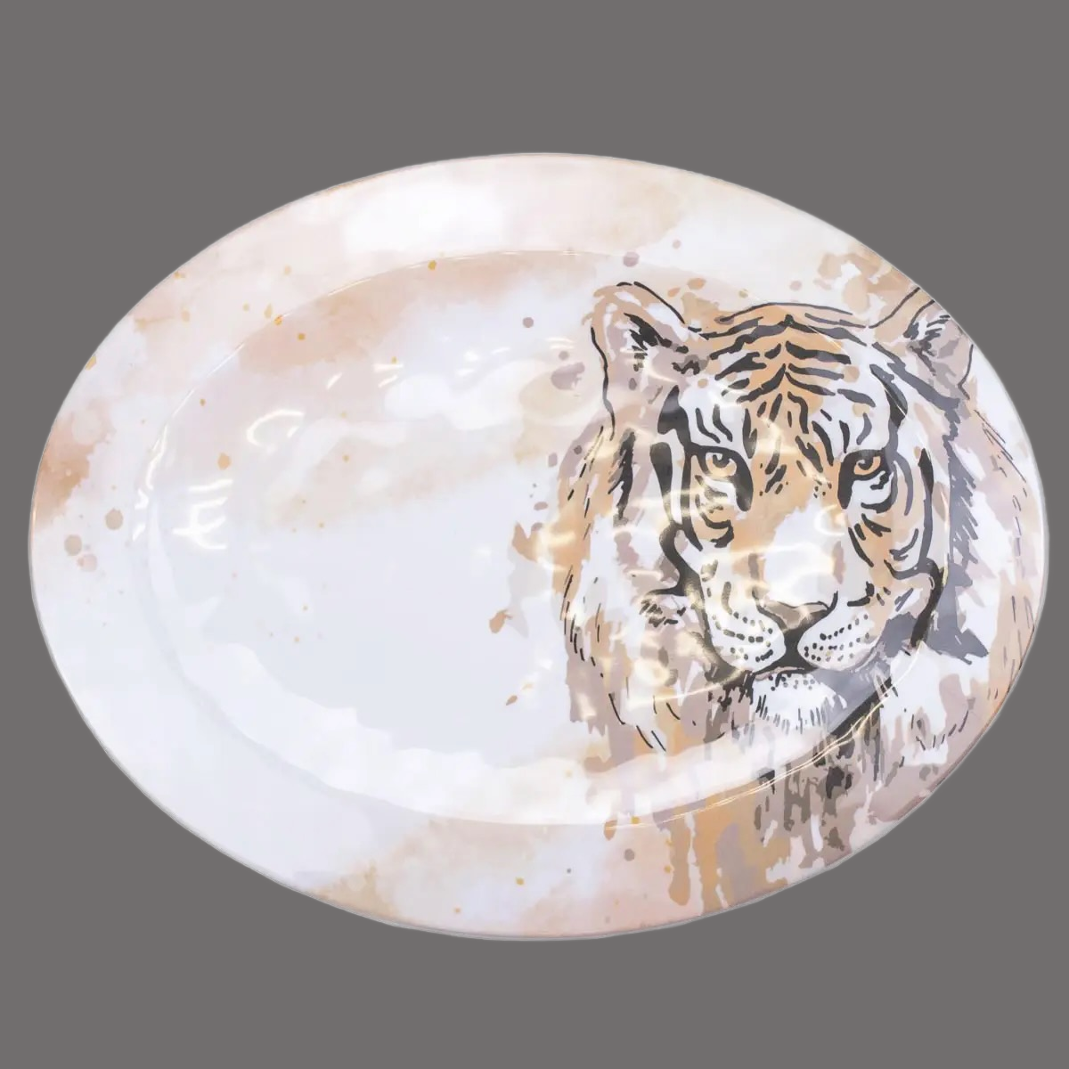 Tiger Love Melamine Platter