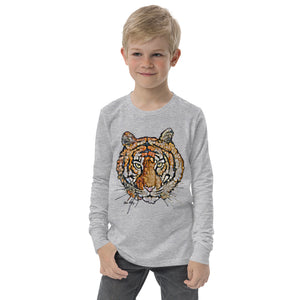 Mosaic Tiger Youth Long Sleeve tee