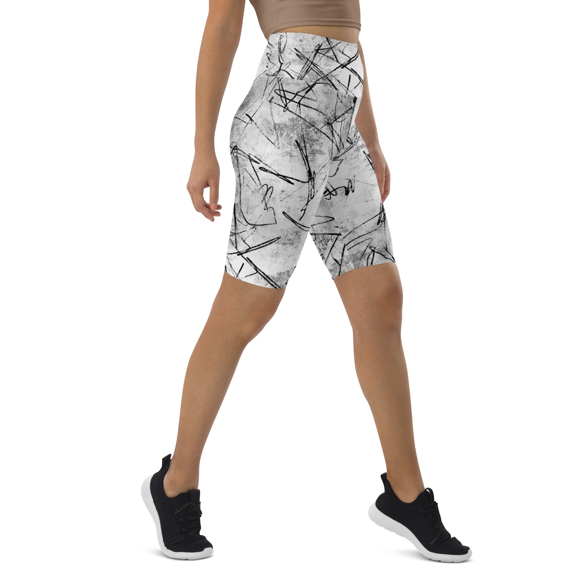 Graffiti Biker Shorts