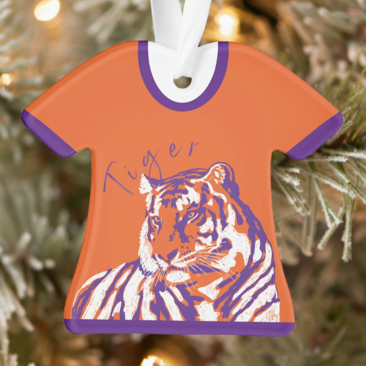 Tiger Jersey Glass Ornament – k.alley lifestyle