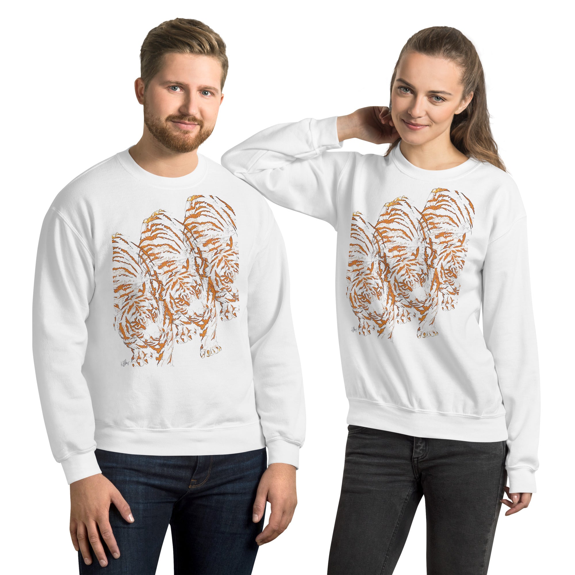 Triple Tiger Crew Neck Fleece